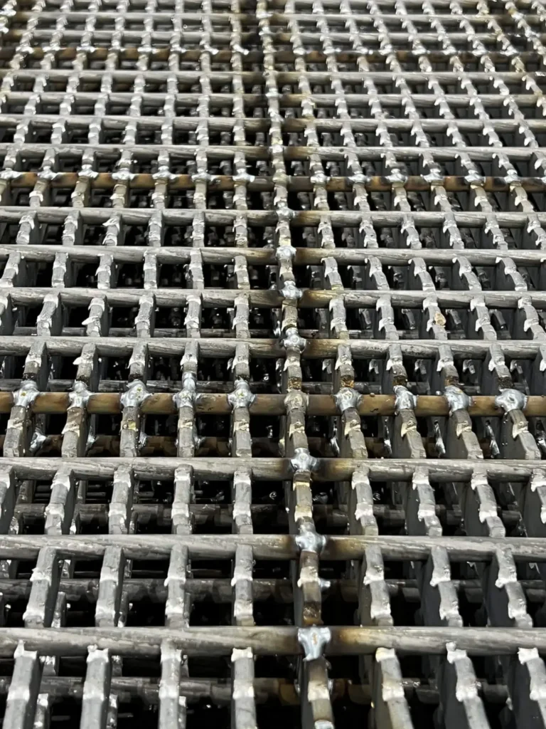 Serrated grates that are ready to be welded